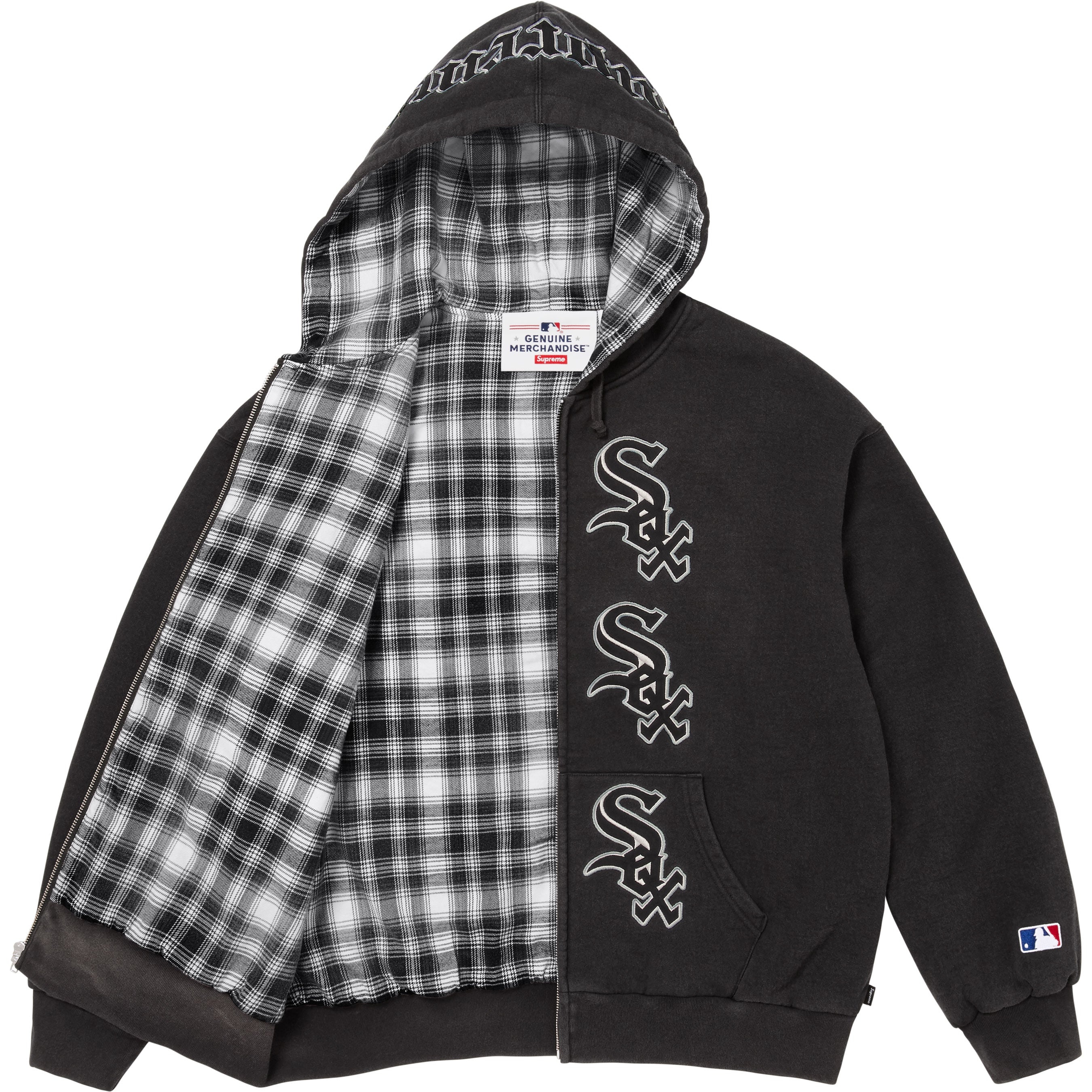 Supreme®/Chicago White Sox™ Zip Up Hooded Sweatshirt view 2